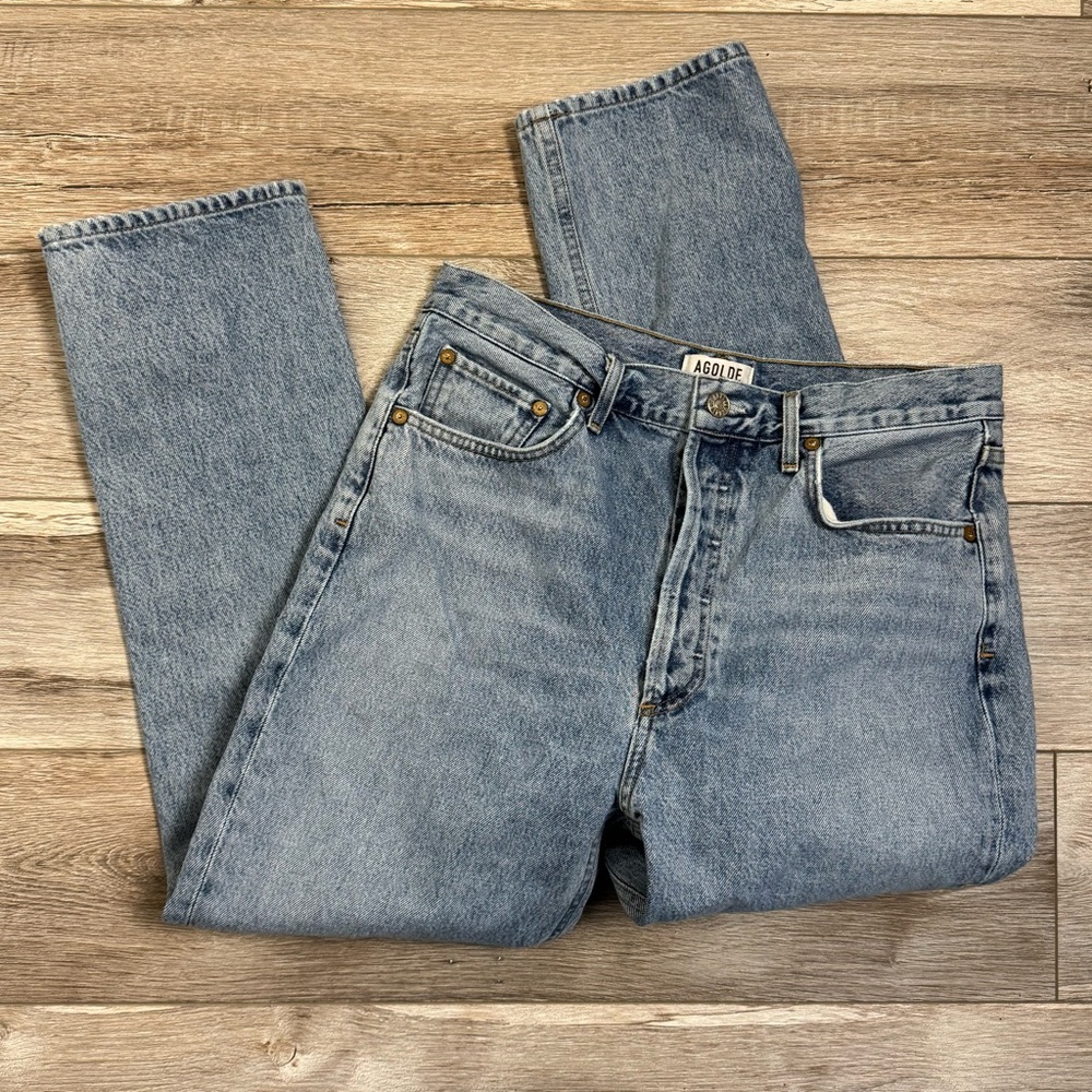 Agolde Women's Straight Leg Jeans - Light Blue